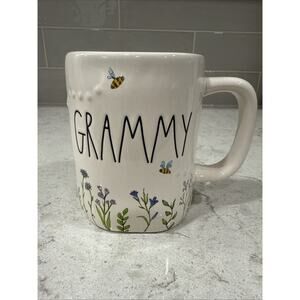 GRAMMY 19oz Coffee Mug FLORAL BEES by Rae Dunn Mother’s Day NEW